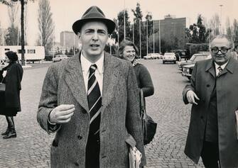 Italian politician Giorgio Napolitano in the street. 1970s (Photo by Archivio Apg/Mondadori Portfolio via Getty Images)