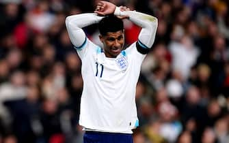 England&#x92;s Marcus Rashford walks off the field after being substituted during the UEFA Euro 2024 Qualifying Group C match at Wembley Stadium, London. Picture date: Friday November 17, 2023.