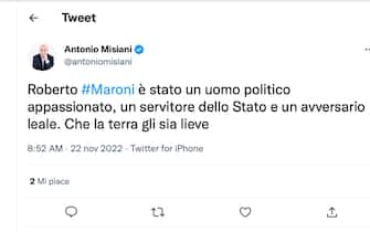 roberto maroni morto cordoglio