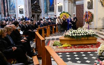 Roma, Funerali Eleonora Giorgi. Nella Foto Il Feretro in Chiesa