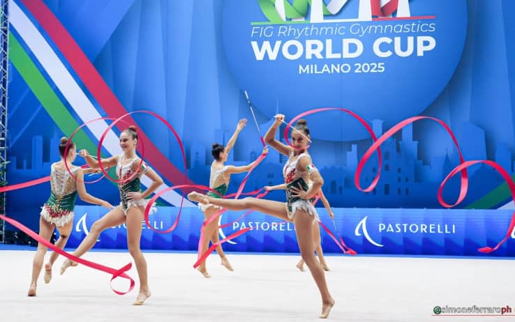 Farfalle World Cup ritmica a Milano