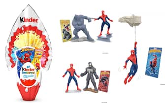 Uovo di Pasqua Kinder GranSorpresa Gigante Spiderman