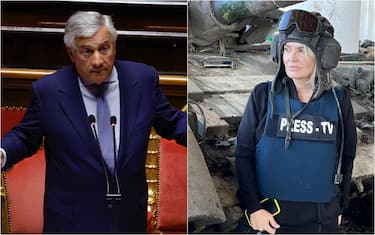 Tajani e giornalista Rai