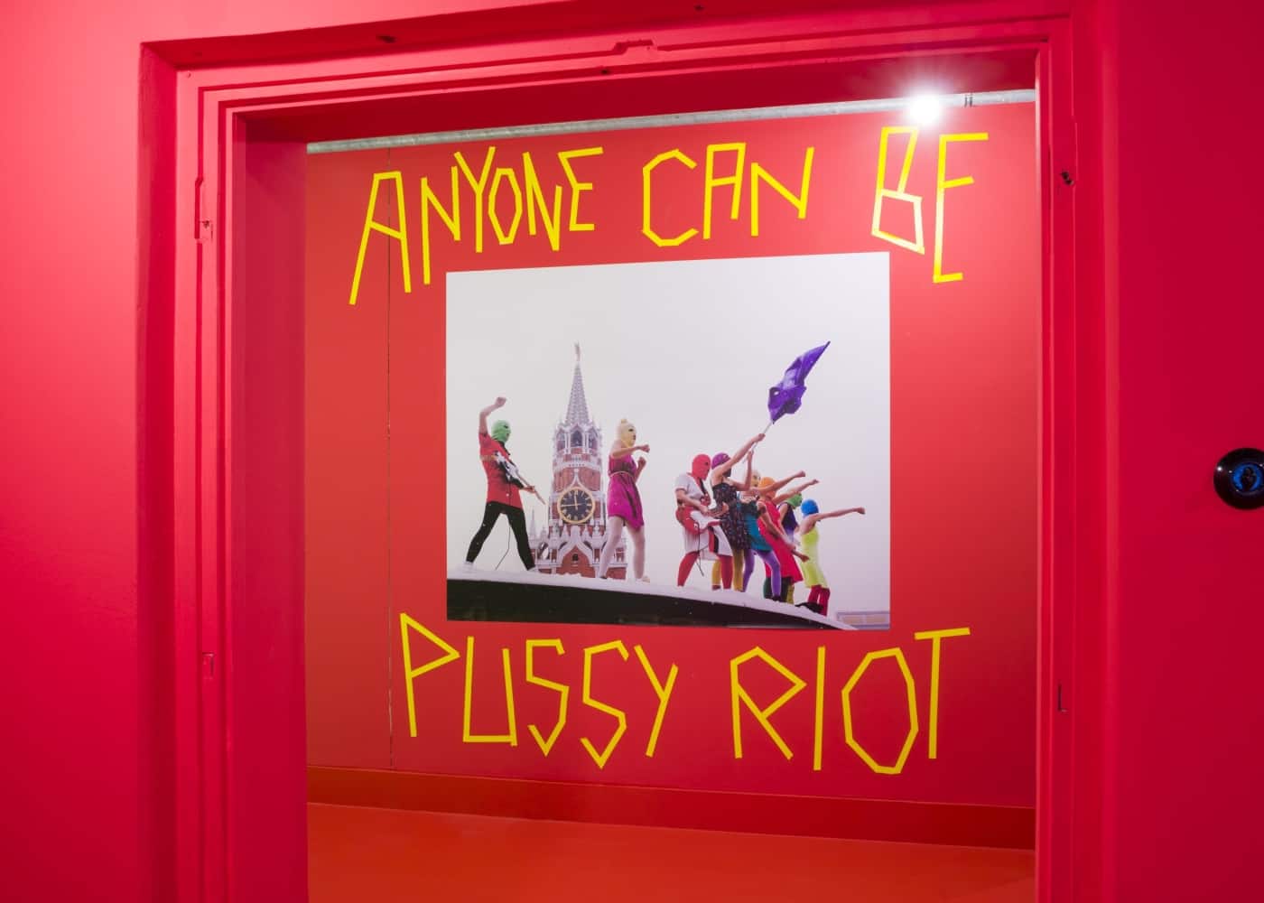"Velvet Terrorism: Pussy Riot‘s Russia" exhibition view Haus der Kunst München, 2024. Photo: Maximilian Geuter
