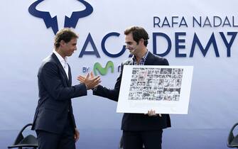 -Nadal y Federer.

Opening of Rafa Nadal Academy in Mallorca. In the picture, Nadal and Federer.//MARCA_1415.654/Credit:MARCA/SIPA/1610211339