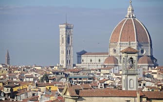 Il panorama dalla Torre della Zecca restaurata, Firenze, 20 gennaio 2016.
ANSA/MAURIZIO DEGL INNOCENTI