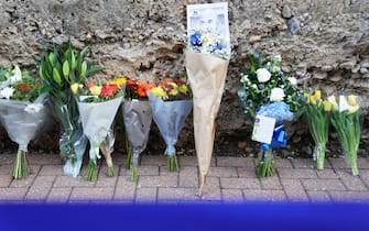 Flowers and tributes by pictures of Gianluca Vialli on the Chelsea's Wall of Fame at the club's Stamford Bridge ground, London, following the announcement of the death of the former Italy, Juventus and Chelsea striker who has died aged 58 following a lengthy battle with pancreatic cancer. Picture date: Friday January 6, 2023. (Photo by Kirsty O'Connor/PA Images via Getty Images)