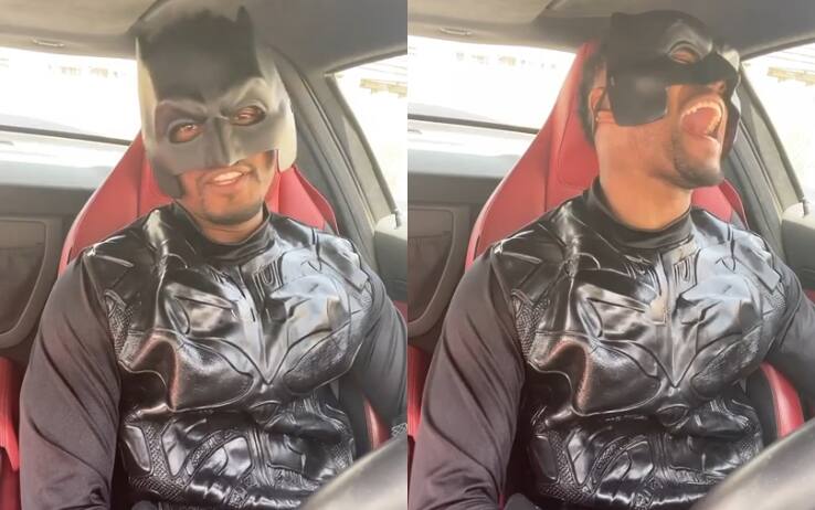 Evra canta 'Vivere' di Vasco Rossi vestito da Batman: il video su Instagram