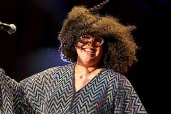 INDIO, CALIFORNIA - APRIL 19: (FOR EDITORIAL USE ONLY) Brittany Howard performs at the Gobi Tent during the 2024 Coachella Valley Music and Arts Festival at Empire Polo Club on April 19, 2024 in Indio, California. (Photo by Theo Wargo/Getty Images for Coachella)