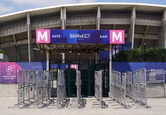 Final preparations are carried out at the Ataturk Olympic Stadium in Istanbul ahead of Saturday's UEFA Champions League Final between Manchester City and Inter Milan. Picture date: Thursday June 8, 2023.