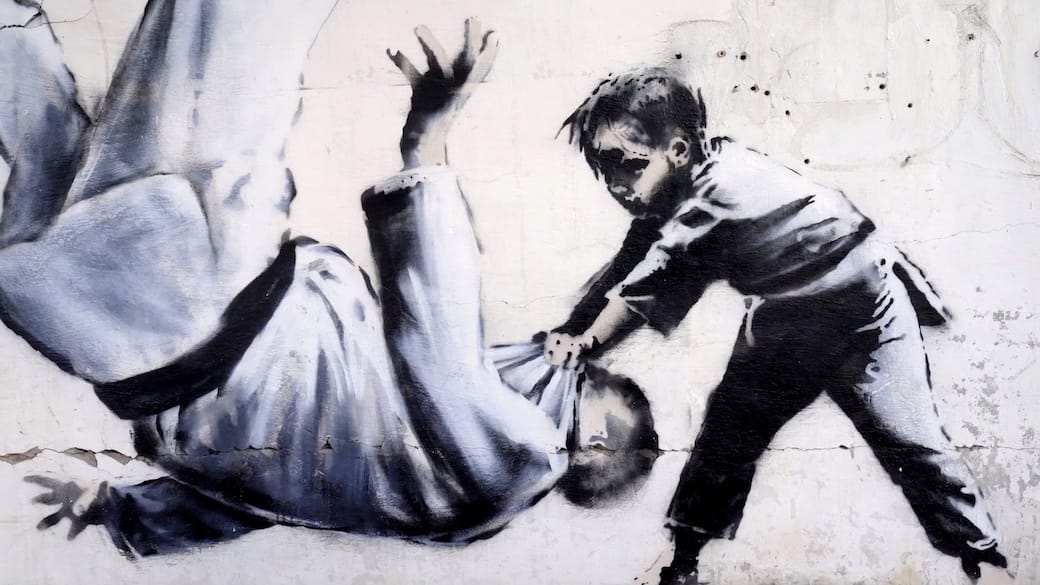 Arte vs Guerra - Banksy e C215 a Borodyanka, Ucraina