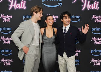 LOS ANGELES, CALIFORNIA - MAY 4: Damian Hardung, Harriet Herbig-Matten and Kio Cyr attend Prime Video's "Maxton Hall" KOL Screening at The London Hotel on May 4, 2024 in Los Angeles, California. (Photo by Amy Graves/Getty Images for Prime Video)