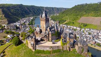 Cochem Castle orReichsburg Cochem, Cochem, Moselle Valley, Germany