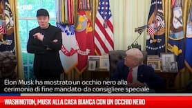 Washington, Musk alla Casa Bianca con un occhio nero
