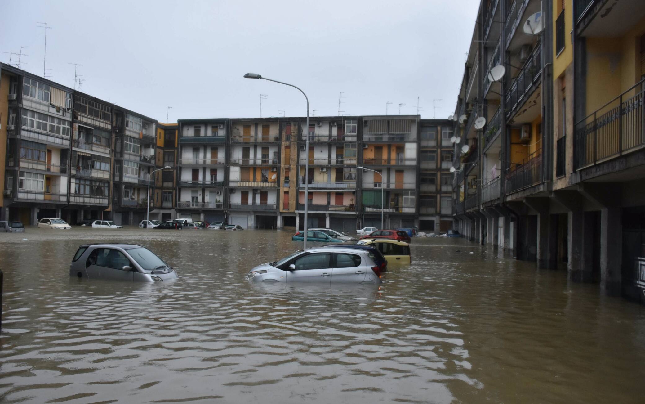 Quartiere Monte Po allagato