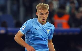 Rome, Italy 28.01.2024: Gustav Isaksen of Lazio  in action during  the Italian Serie A TIM 2023-2024 football match SS Lazio vs SSC Napoli at Olympic Stadium in Rome.