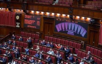 28/04/2023 Camera dei Deputati discussione e voto sul DEF nella foto il voto finale approva il DEF (ROMA - 2023-04-28, Stefano Carofei) p.s. la foto e' utilizzabile nel rispetto del contesto in cui e' stata scattata, e senza intento diffamatorio del decoro delle persone rappresentate