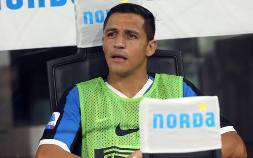 Inter Milans Alexis Sanchez attends during the Italian serie A soccer match between Fc Inter and Udinese at Giuseppe Meazza stadium in Milan 14 September 2019.
ANSA / MATTEO BAZZI
