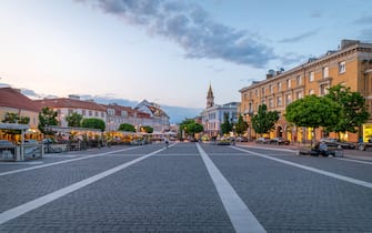 una strada di Vilnius