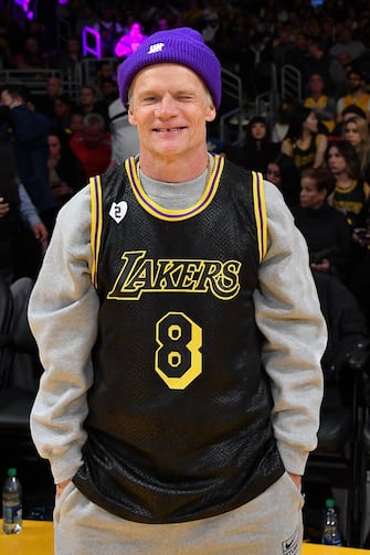 LOS ANGELES, CALIFORNIA - FEBRUARY 08: Flea attends a basketball game between the Los Angeles Lakers and the Denver Nuggets at Crypto.com Arena on February 08, 2024 in Los Angeles, California. NOTE TO USER: User expressly acknowledges and agrees that, by downloading and or using this photograph, User is consenting to the terms and conditions of the Getty Images License Agreement. (Photo by Allen Berezovsky/Getty Images)