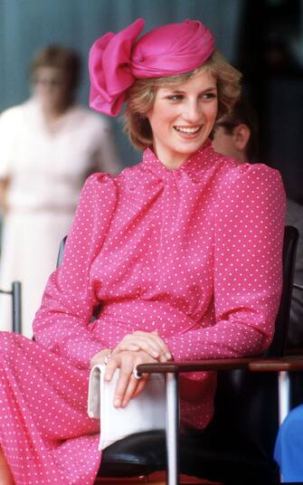 Princess Diana (1961 - 1997) during a visit to Perth, Australia, March 1983. She is wearing a dress by Donald Campbell and a hat by John Boyd. (Photo by Jayne Fincher/Princess Diana Archive/Getty Images)