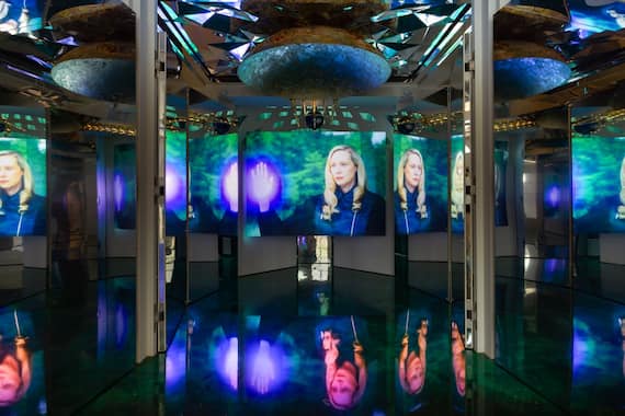 Isaac Julien All That Changes You. Metamorphosis, 2025 Installation view, The Cosmic House, London Photo by Thierry Bal Courtesy the artist and Victoria Miro © Isaac Julien