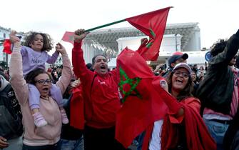 I festeggiamenti dei tifosi del Marocco nel mondo