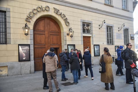 Camera ardente di Ornella Vanoni al Piccolo Teatro, Milano 23 Novembre 2025
ANSA/MATTEO CORNER