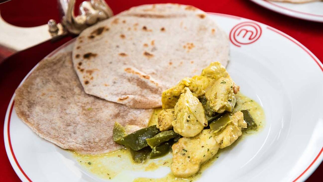 Pollo Tikka con chapati