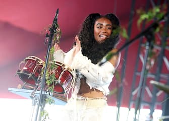 INDIO, CALIFORNIA - APRIL 14: Umi performs at the Gobi Tent during the 2023 Coachella Valley Music and Arts Festival on April 14, 2023 in Indio, California. (Photo by Monica Schipper/Getty Images for Coachella)