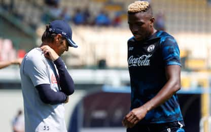 Osimhen, emissari del Chelsea a Napoli