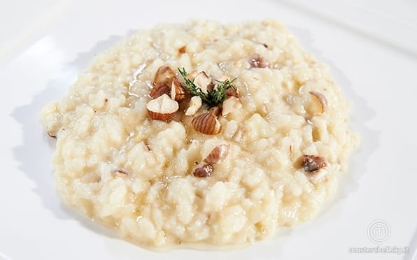 Risotto Castelmagno, nocciole e miele