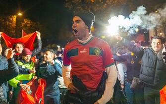 I festeggiamenti dei tifosi del Marocco nel mondo