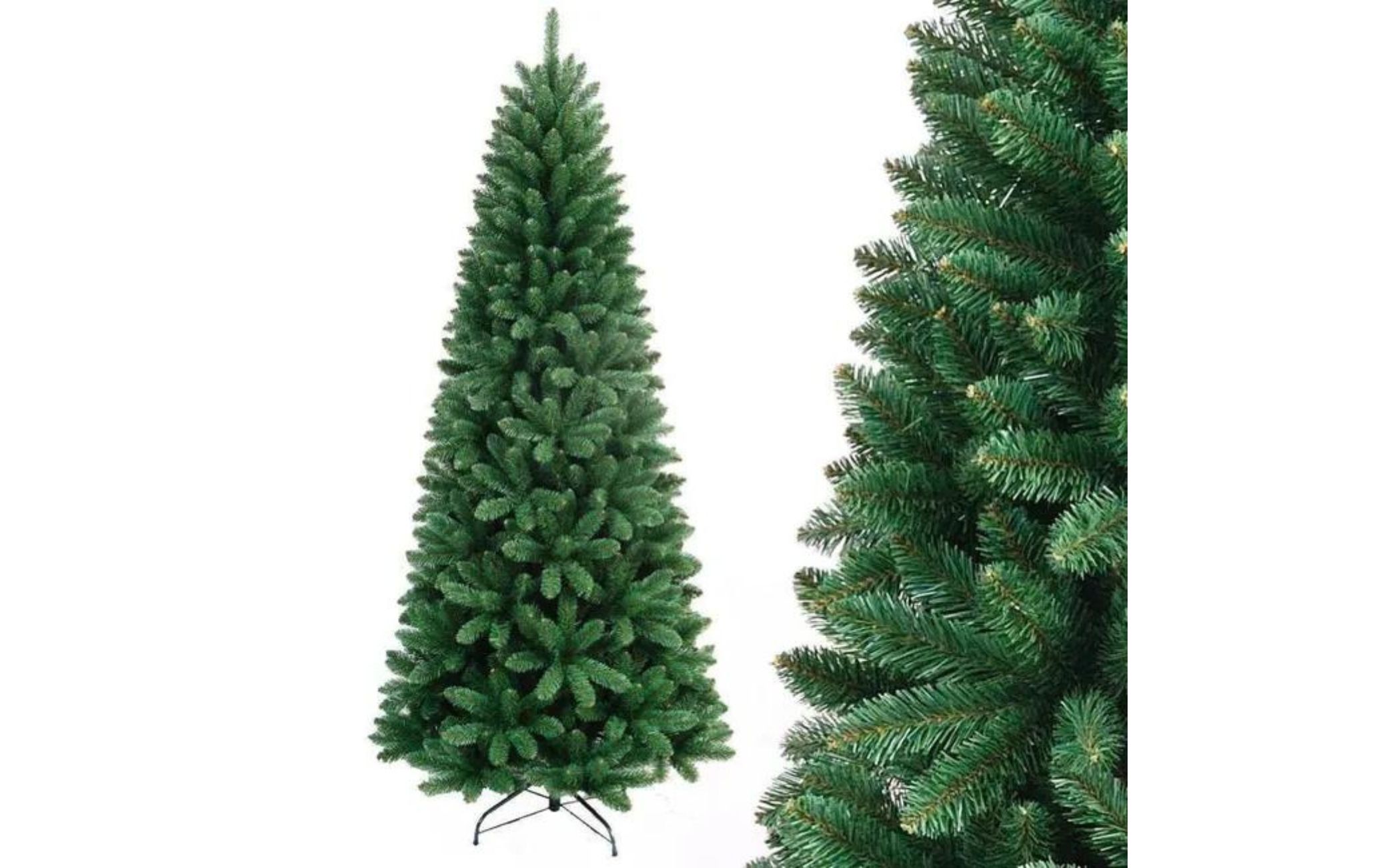 COSTWAY Albero Di Natale In Fibra Ottica 150/180 Cm, Albero Di Natale - Foto 6