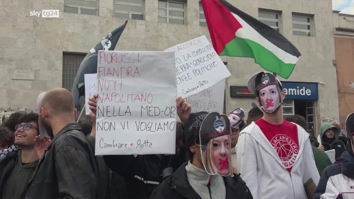 Sciopero studenti, manifestazione 