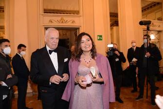 Alexander Pereira con la moglie Daniela Weisser