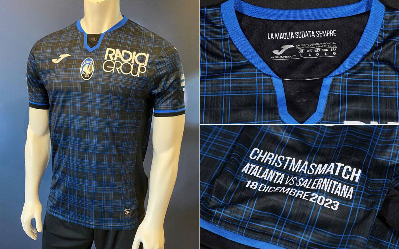 L Atalanta si veste per Natale tutte le maglie del Christmas