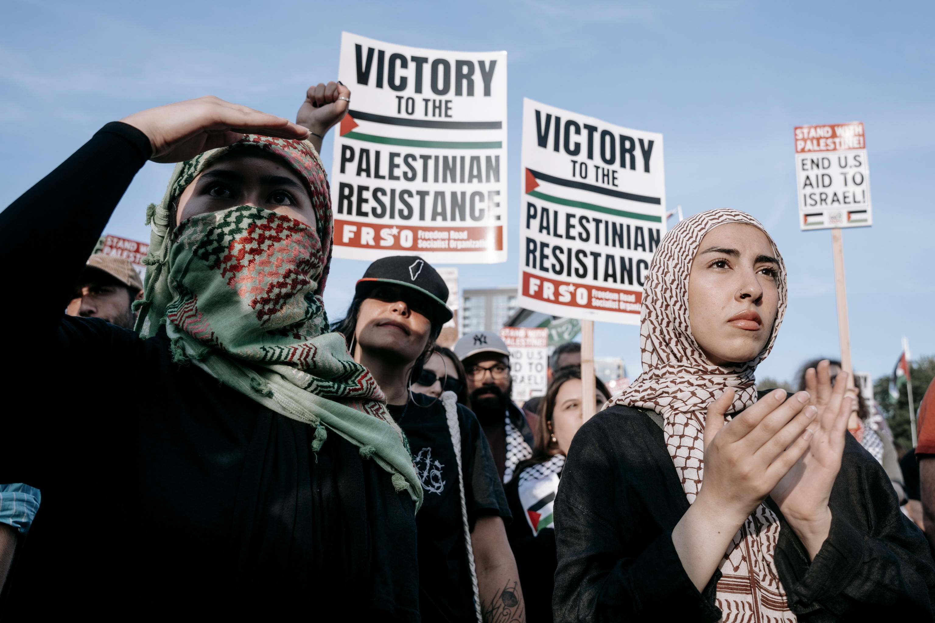 Manifestanti pro Palestina a Chicago