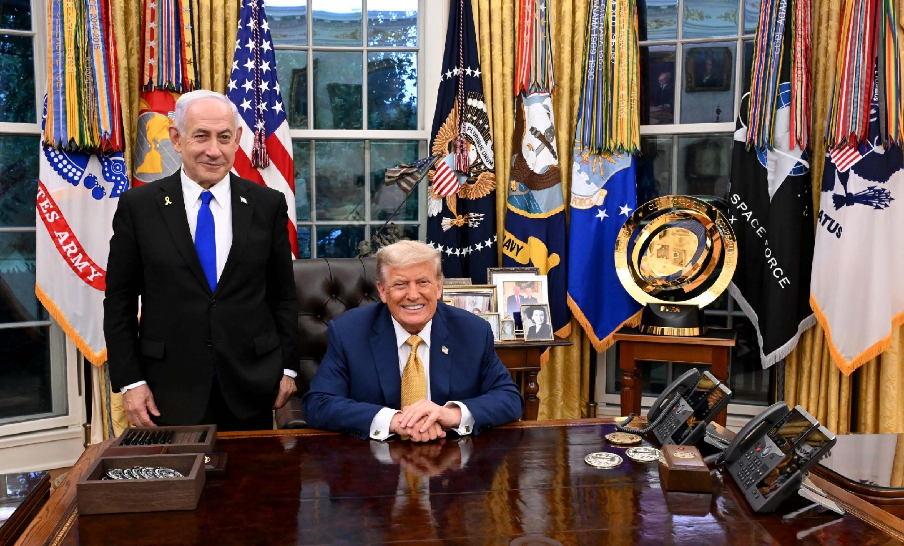 Incontro tra Donald Trump e Benjamin Netanyahu alla Casa Bianca a Washington