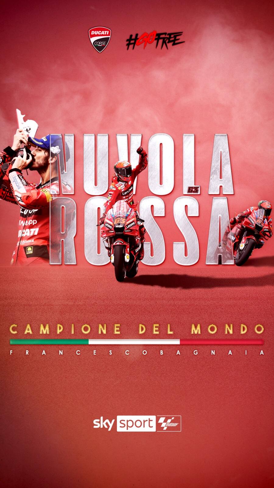 Bagnaia campione del mondo in MotoGP