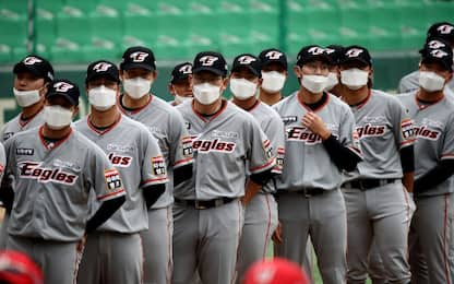 Corea, ricomincia il campionato di baseball. FOTO