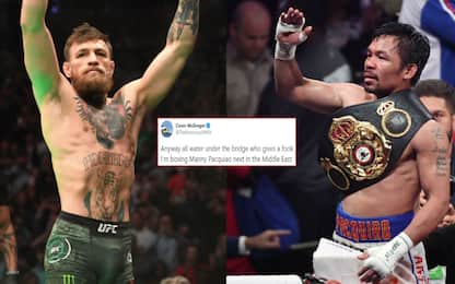 McGregor annuncia su Twitter: "Sfiderò Pacquiao"