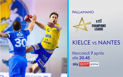 Champions pallamano, stasera su Sky Kielce-Nantes