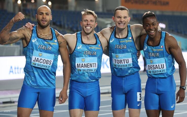 atletica mondiali staffette la 4x100 azzurra di tortu e jacobs vola a tokyo 2021 sky sport