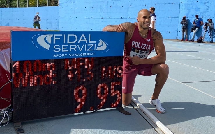atletica jacobs fa il nuovo record italiano dei 100 metri superato tortu sky sport