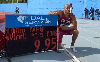 Jacobs, nuovo record italiano dei 100 metri: 9,95!