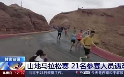 Cina, bufera su corsa in montagna: 21 morti