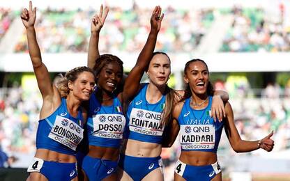 Impresa 4x100 donne: finale con record italiano
