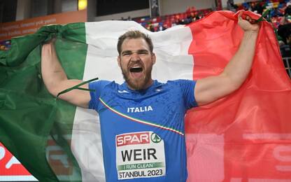 Europei indoor, Weir oro nel getto del peso