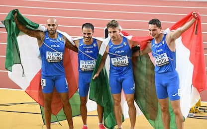 Mondiali, Italia argento nella 4x100 maschile